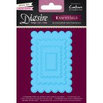 DS-E-SREC Wykrojnik Die'sire Essentials-Scalloped Rectangles - Falbankowe prostokąty