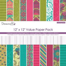 DCDP166 Zestaw papierów 30,5cm x 30,5cm  Dovecraft 12x12 Crowning Affair Value Paper Pack