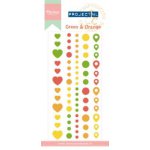 PL4502 Naklejki epoksydowe Green & Orange