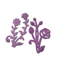 S3-213 Wykrojniki Spellbinders-Daisies And Roses