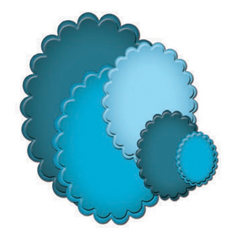 S4-111 Wykrojniki Spellbinders-Classic Scalloped Ovals LG
