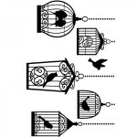 1219-101  Embossing Folders - Birdcages 