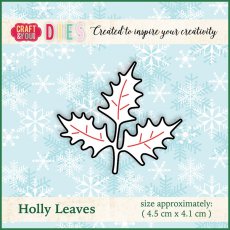 CW014 Wykrojnik Craft & You Design - listki ostrokrzewu
