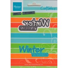 CR1347  Marianne Design Craftables- Napis: winter wonderland