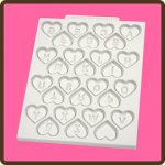 DM0023 Foremka silikonowa -alfabet serduszka