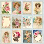 CP-RG07 Papier jednostr.-elementy-30,5x30,5 Rose Garden 07