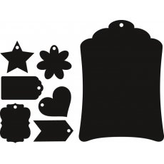 CR1353 Wykrojniki Craftable ? Etykieta XL i małe zawieszki kształty