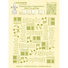 35.1703 Foldery do embossingu Leane Creatief Background muzyka