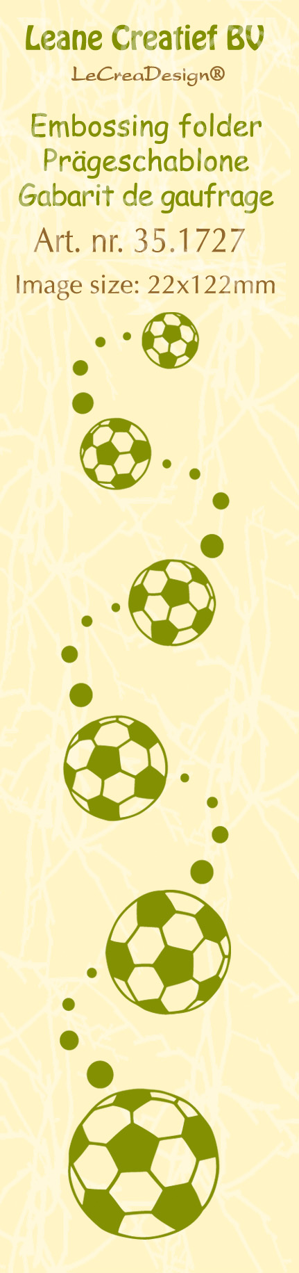 35.1727 Folder do embossingu Leane Creatief Border -piłki
