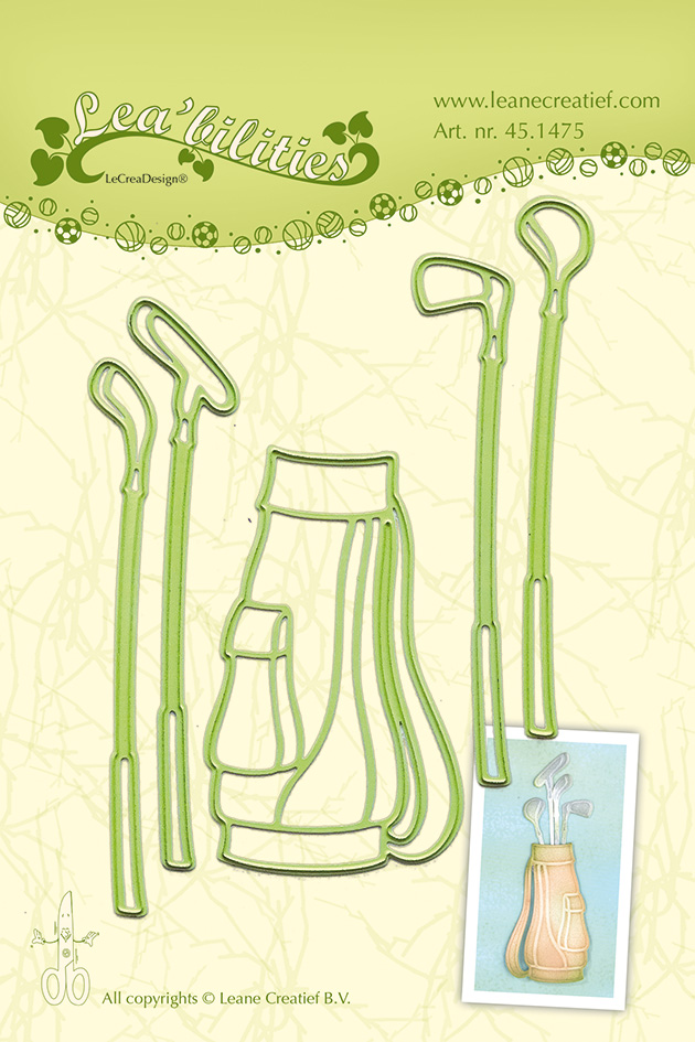 45.1475 Wykrojniki Leane Creatief - torba i kije do golfa