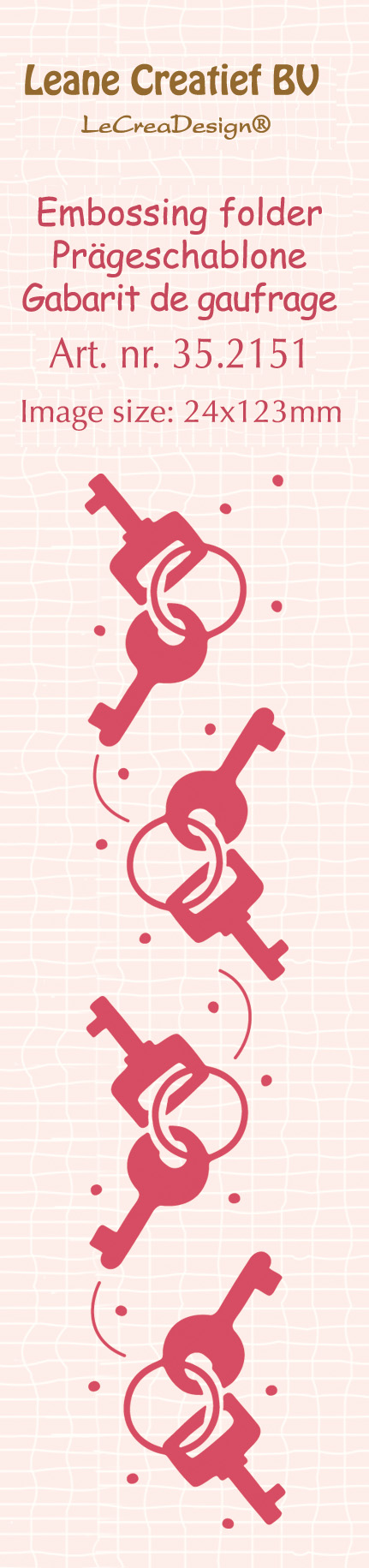 35.2151 Folder do embossingu Leane Creatief Border -klucze