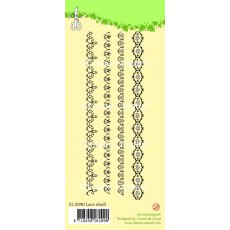 55.2090  Stempel silikonowy Leane Creatief- koronki 4 sztuki