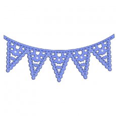 SDD100 Wykrojniki Sweet Dixie -Floral Bunting-proporczyki