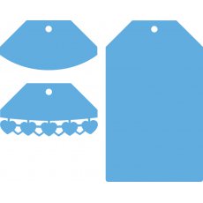 LR0411 Wykrojnik Marianne Design etykietki-serca