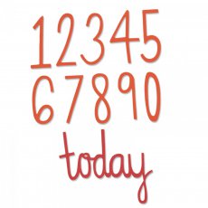 661163 Wykrojnik Sizzix Thinlits Die- Birthday Numbers - liczby