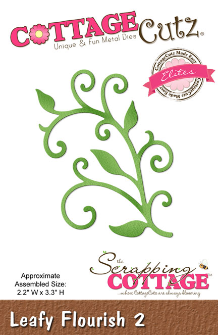 CCE-403 Wykrojniki CottageCutz - Leafy Flourish 2