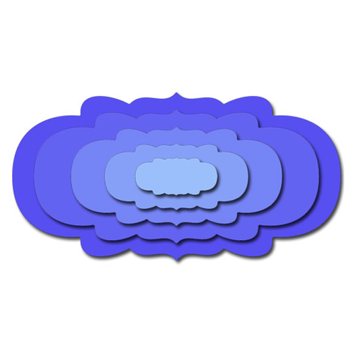 CAS017 Wykrojnik- Nesting Doll Oval #2 (Set of 5)