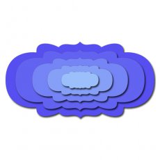 CAS017 Wykrojnik- Nesting Doll Oval #2 (Set of 5)