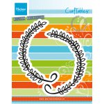 CR1371 Wykrojniki Craftables- Laur z serduszkami