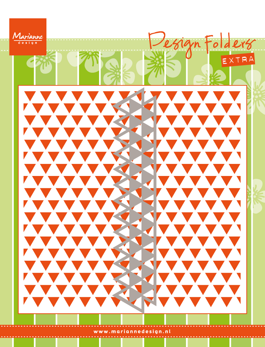 DF3428 Folder do embossingu+ wykrojnik- Trojkąciki