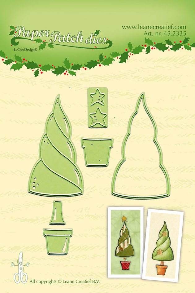 45.2335 Wykrojniki Leane Creatief - choinka w donicy
