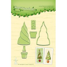 45.2335 Wykrojniki Leane Creatief - choinka w donicy