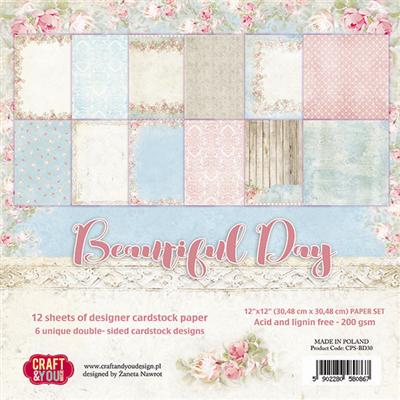 CPS-BD30 Zestaw papierów 30,5x30,5 cm Craft&You Design-Beautiful Day