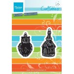 CR1381 Wykrojniki Craftables- bombki sowa i kościółek