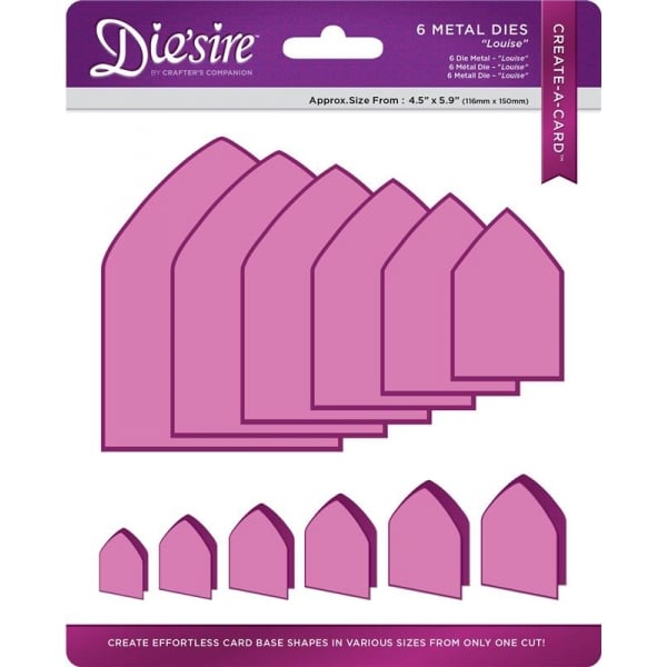 DS-CAD-LOU Wykrojnik Die'sire Create-A-Card-bazy do kartek Louise