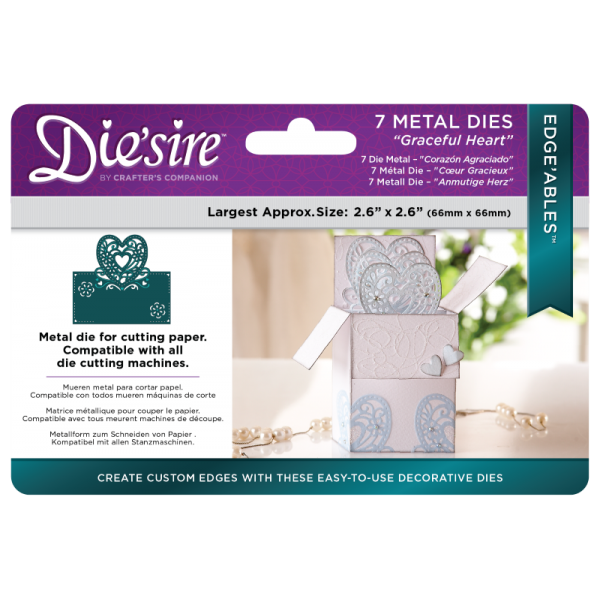 DS-EDG-GRAC Wykrojniki Die'sire Edge'ables -Graceful Heart