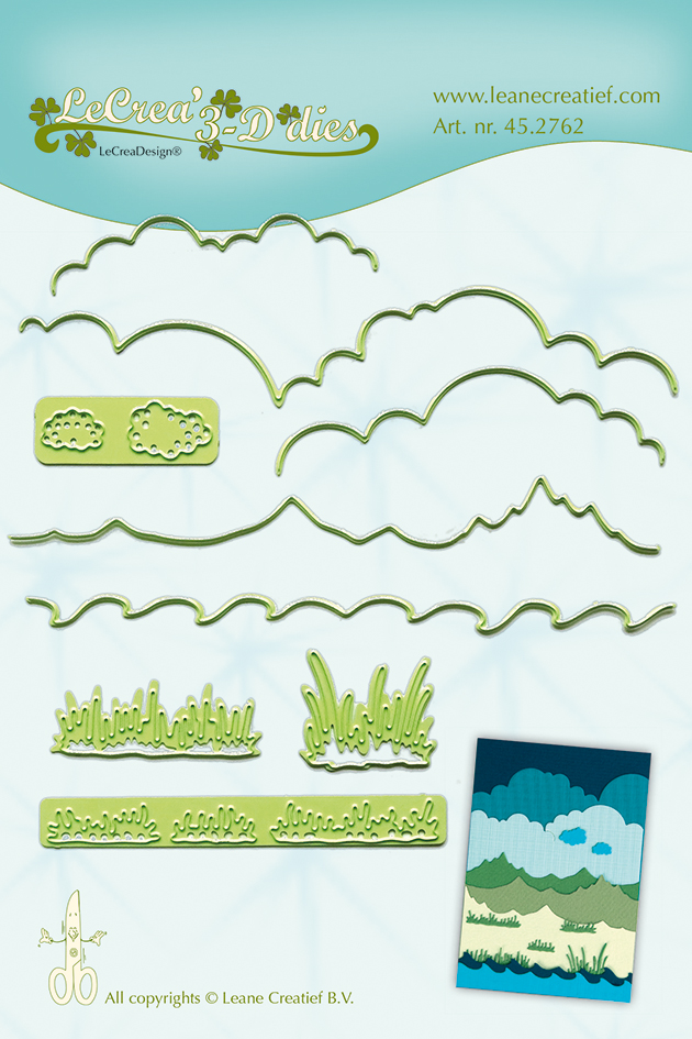 45.2762 Wykrojniki Leane Creatief - tło krajobraz