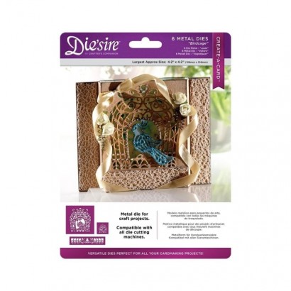 DS-CAD-BIR Wykrojnik Die'sire Create-A-Card- Birdcage