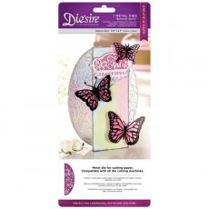 DS-CAD-BTSWI  Wykrojnik Die'sire Create-A-Card- Butterfly Swirls