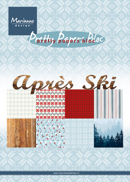 PK9142 Zestaw papierów A5 - Marianne Design - Apres Ski
