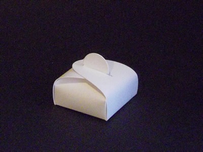 SC85 Pudełko białe - kwadratowe płaskie