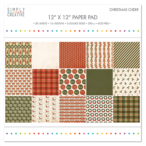 SCPAD029X16 Zestaw papierów 30,5cm x 30,5cm - Christmas Cheer