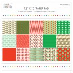SCPAD035X16  Zestaw papierów 30,5cm x 30,5cm -Jingle Bells