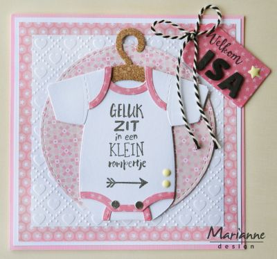 COL1419 wykrojnik Marianne Design Collectable - Eline's Baby Onesie