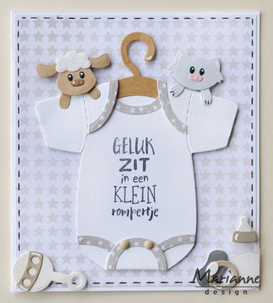 COL1419 wykrojnik Marianne Design Collectable - Eline's Baby Onesie