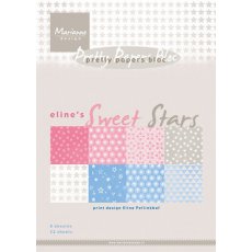 PB7051 Zestaw papierów A5 - Marianne Design - Eline's sweet stars