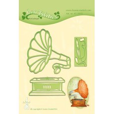 45.3035 Wykrojniki Leane Creatief -Vintage gramophone