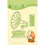 45.3035 Wykrojniki Leane Creatief -Vintage gramophone