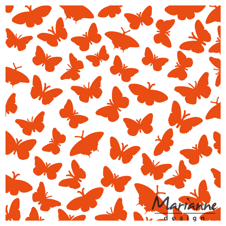 DF3433 Folder do embossingu Marianne Design Embossing Folder -motyle