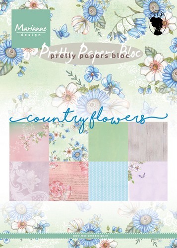 PK9144 Zestaw papierów A5 - Marianne Design - Country Flowers