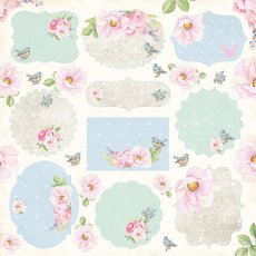 CP-BS07 Papier jednostr.-elementy-30,5x30,5 Bird Song