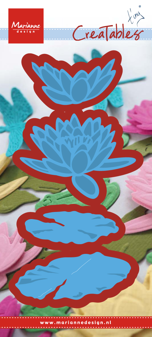 LR0460 Wykrojnik Marianne Design -lilie wodne duża
