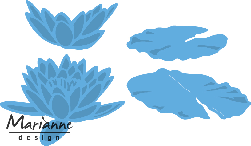 LR0460 Wykrojnik Marianne Design -lilie wodne duża