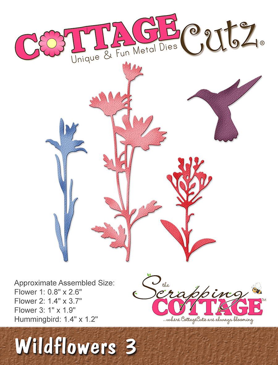 CC-247 Wykrojnik CottageCutz Wildflowers 3