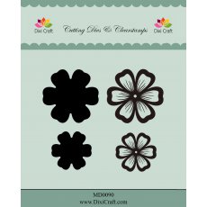 MD0090 Wykrojniki i stemple Dixi Craft -kwiatki#2