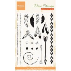 CS0990 Stemple akrylowe -piórka